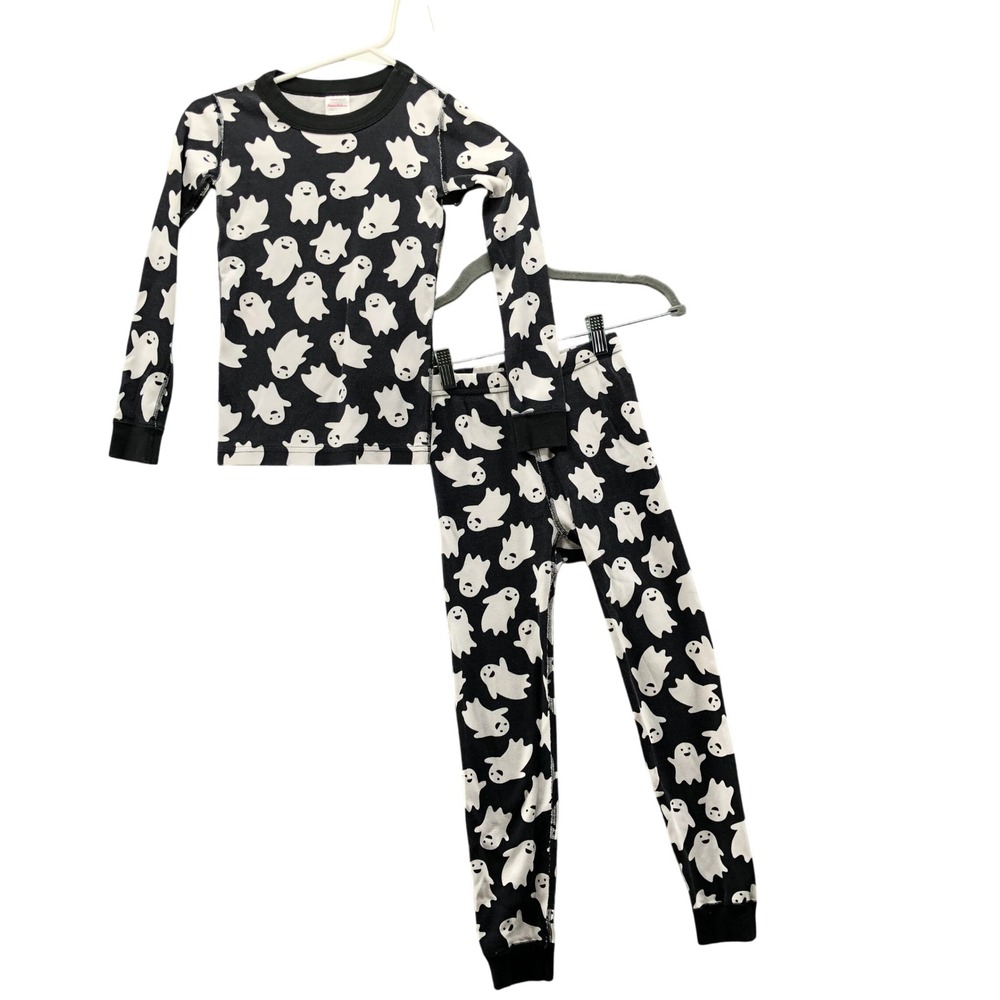 Hanna Andersson Halloween Ghost Long PJ Set Organic Cotton Size 120 US 6-7